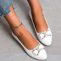 Fashionable/Hot Selling Anti Slip Work and Leisure Shoes for Women Spring Autumn New Pointed Bow Sexy/Comfortable Flat Shoes