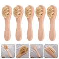 1-6Pcs Cleansing Face Brush Wooden Animal Hair Facial Deep Cleansing Massage Care Tool Face Washing Product Skin Care Brush