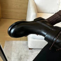 Women Boots Knee-length Detachable Double-wear Punk Leather Women Platform Boots Motorcycle Thigh-high Boots Fashion Women