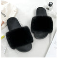 Women Slippers Faux Rex Rabbit Fur Slippers Slides For Women Luxury Designer Sandals On Summer Furry Slippers Flip Flops Shoes Plus Size Shoes