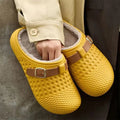 Thick Warm Long Plush EVA Slippers for Women Winter 2026 Lightweight Outdoor Mules Shoes Woman Non Slip Flats Fur Slides Clogs