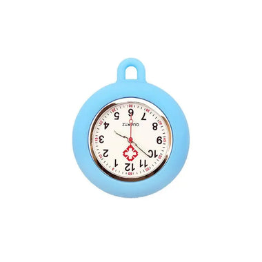 Nurse Doctor Unisex Colourful Silicone Pocket Watches Clock Head Face Parts For Badge Reel Keychains Lanyards Key Rings Rope
