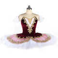 Dress Children Professional Ballet Tutu For Kids Girls Red Swan Lake Ballet Dance Clothes Adult Pancake Ballerina Figure Skating Dress