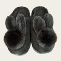 Cozy Bunny House Slippers Plush Flat Sole Rabbit Design for Women Cute Winter Indoor Shoes with Furry Comfort Set