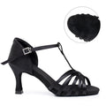 Latin Dance Shoes For Women Dancing Shoes Ladies Ballroom Tango Modern Shoes Standard Salsa Practice Training Heels 5/7.5/8.5cm