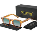CATERSIDE Fashion Men Sunglasses Small Frame Square Personalized Design Sun Glasses Women Travel Party Business Festival Gift