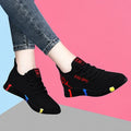 Tenis Feminino 2026 Women's Vulcanize Shoes Air Mesh Light Soft Sneakers Female Flats Platform Lace Up Casual Shoes Basket Femme
