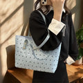 Sweet Bow Print Shoulder Bag Large Capacity Trendy Women's Handbag Tote Underarm Bag Fashion Travel Storage Bag Birthday Gifts