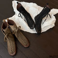 2026 New Women round head Toe Lace Up High Boots, Cross Strap Design Long Booties, Fashion Casual Daily Outdoor Footwear