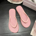 Beach Sandals Summer Flip Flops for Women Slippers Cute Candy Color Indoor Flat Shoes Men Beach Slippers Non-slip Soft Sole