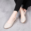 *Fashion Hot-selling Elegant Sexy Wedge Work Loafers Spring and Autumn New Round Toe Comfortable Casual Shoes for Women
