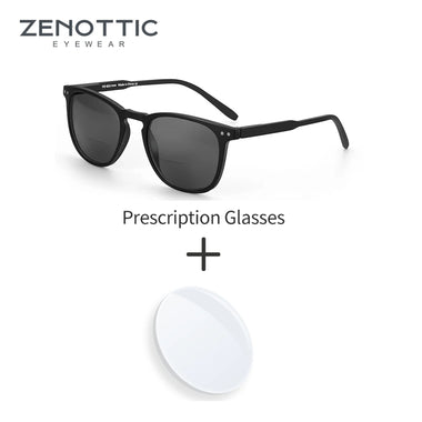 ZENOTTIC Classic Square Prescription Sunglasses Retro Progressive Sun Glasses For Men Women UV400 Protection Shades
