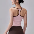Women's Pilates Yoga Vest Push-Up Tank Top Hollow out Breathable Sports Bra Fitness Gym Yoga Vest Sexy Running Sportswear