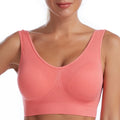 Women's Sports Bra S-7XL Plus Size Thin Non-underwire Bra Zero Bondage Women's Underwear Sports Yoga Wireless Vest Seamless Adjustable Brassiere