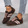 Women Natural Suede Leather Lace-up 2026 New Sneakers Round Toe Soft Comfort Casual Female Outdoor Drive/walk Shoes for Woman