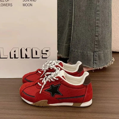 2026 Autumn New Retro Women's Shoes Soft Sole Breathable Lightweight Comfortable Casual Versatile Sports Shoes for Students