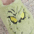 Christmas bestsellers Green furry monster slippers autumn and winter home slippers men's and women's soft-soled furry shoes Gift