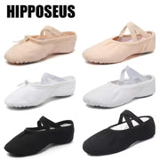 Girls Women Ballet Slippers Ballet Shoes Adult Split Sole Gymnastics Training Shoes Canvas Soft Kids Ballerina Dance Shoes