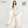 Women's Plus Size Anti-Wrinkle Mulberry Silk Pajamas Set Breathable Summer Sleepwear Comfortable Loungewear