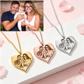 Custom Photo Laser Engraved Portrait Choker Necklace Personalized Pendant Jewelry Gift For Women Family Memory Keepsake Present