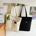 Canvas Bags for Woman Tote Bag, Large Capacity Shoulder Bag for Women Student, Soft Handbag with Zipper Closure Multiple Pockets