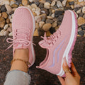 2026 New Fashion Women Double Layer Pattern Sneakers Light Breathable Nonslip Lace Up Casual Walking Shoes Daily Commute Outdoor