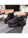 Dad Shoes Women's INS Starry Rhinestone Platform Flatform Sneakers 7cm Casual Shoes