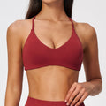 Women Sports Bra Gym Top Women Seamless Yoga Underwear Running Back Cross Yoga Vest Shockproof Sports Fitness Women Workout Crop Top