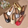 Japanese Style Ninja Shoes Women Cozy Faux Leather Flats Soft Sole Split Hoof Toe Loafers Femme Mocasines Ladies Ballerina Shoes