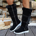 Women Over-the-Knee Boots 2025 New Casual Plush Ankle Boots Flats Gladiator Sport Shoes Ladies Comfortable Warm Snow Boots Women