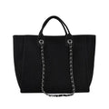 Large Capacity Women's Bucket Bag Crossbody Chain Tote Bag Fashionable Soft Canvas Vintage Style Square Shape Handbag