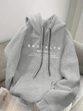 2026 Brooklyn New York Graphic Hoodie Knit Fabric Sweatshirt with Front Pocket Fashion Casual HipHop Sweatshirt Harajuku Unisex
