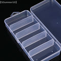 SSummer10】Vertical 5 Grid Transparent Eyelash Extension Storage Box - Glue Tweezer Holder Makeup Organizer with Cover【SS】