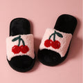 2025 Winter New Fashion Women Slippers Soft Plush Cozy House Shoes Furry Open Toe Indoor Outdoor Slip Warm Anti Skid Sole