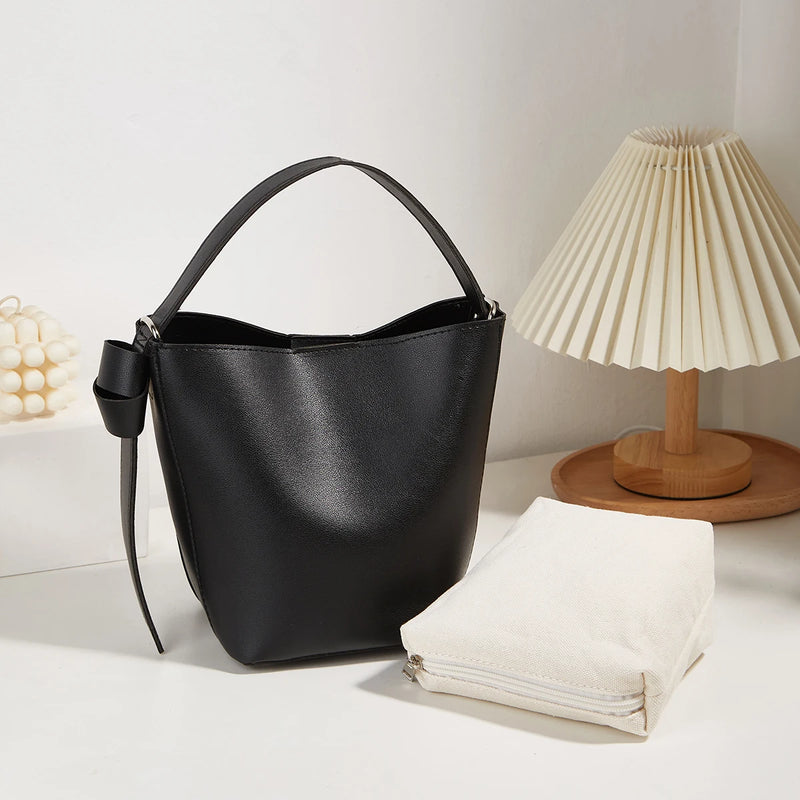 Two-Piece Women's Handbag with a Clutch, Large Capacity Shopping Bucket Bag Tote Bag, Very Suitable for Daily Use