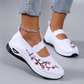 Women's Shoes 2025 Summer Casual Sneakers Breathable Embroidered Chunky Sole Affordable Free Shipping