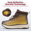 FitVille Women's Winter Boots Extra‑Wide Toe Hiking Boot Water‑Repellent Warm Fleece Lined Non‑Slip Ladies Snow Shoes for Women
