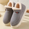Winter Women Shoes Casual House Shoes For Men 2026 Outdoor Warm Cotton Shoes For Women Indoor Plush Padded Slippers Female