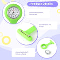 2pcs Nurse Watches for Women Men, Silicone Lapel Pin Pocket Fob Stethoscope Watch Doctor Nurse Student Graduation Gift