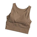 VEQKING High Strength Anti-shock Sports Crop Tops Women Built-in Pads Yoga Vest High Support Fitness Running Gym Bras