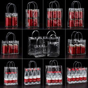 The New Transparent PVC Handbag Large Capacity Multi-purpose Gift Bag Plastic Candy Bag Gift