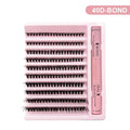 DIY Lashes Clusters Set Extensions Kit Fake eyelashes Mix Lash Clusters with Lash Bond Seal and Lash Applicator Tool Makeup