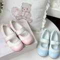 Small cute round toe flat sole single shoe with color matching breathable low heel simple comfortable women's shoes