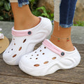 Women's Fashion Chunky Platform Sandals 2026 Summer Thick Sole EVA Clogs Garden Shoes for Women Outdoor Non Slip Beach Slippers