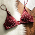 Sensual Lingerie Women Seamless Bra Set Front Closure Beauty Back Triangle Cup French Style Intimates 32-36  womens lingerie set