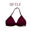DFTLF Sports Strappy Bra Women Halter Thin Strap Seamless High Support Breathable Soft Push Up Yoga Pilates Gym Workout Fitness
