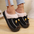 New Fashion Fluffy Platform Slippers for Women 2026 Winter Plush Warm Cotton Shoes Woman Comfort Non Slip Unisex Home Slippers