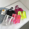 Spring Summer Women Large Capacity Transparent Tote Bag Jelly PVC Shoulder Bag Large Outing Beach Shopping Bag Casual Handbag