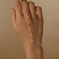 Jewelry Couple Party Bracelet CANNER 1PCS 925 Sterling Silver Ring Bracelet Jewelry for Women Chain Ring Bracelet Silver 925 Finger Bracelet Hand Chains