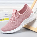 Women's Leisure Sports Shoes in Solid Colors with Knit Upper and Soft Soles for Running Tennis and Workouts Ideal for Travel